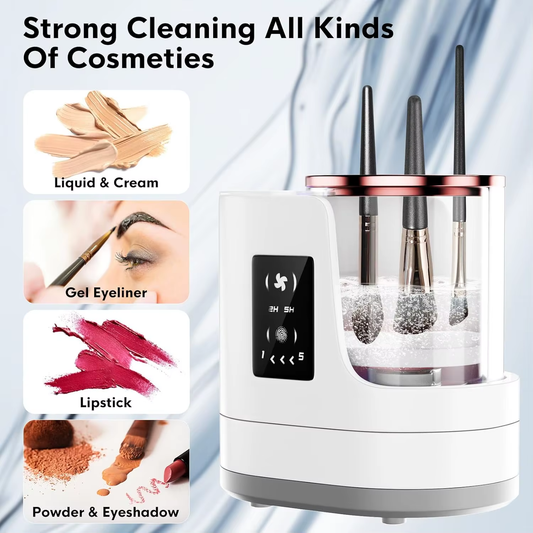 Clean and dryer Makeup Brushes in One Step