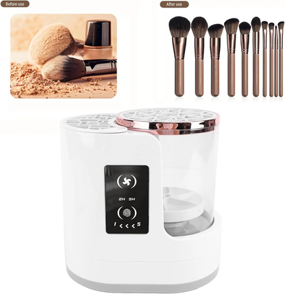 Clean and dryer Makeup Brushes in One Step