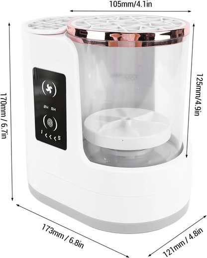 Clean and dryer Makeup Brushes in One Step